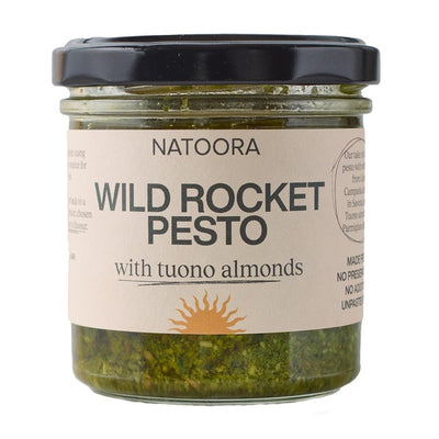 Natoora Ruccola Pesto med Tuono Mandler Saus 125g