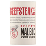 Beefsteak Club Malbec red wine 75cl - British product
