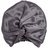M&S Pure Mulberry Silk Hair Wrap in charcoal, UK version