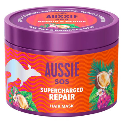 M&S Aussie SOS Supercharged Repair Hair Mask 500ml- Buy online at McGrocer