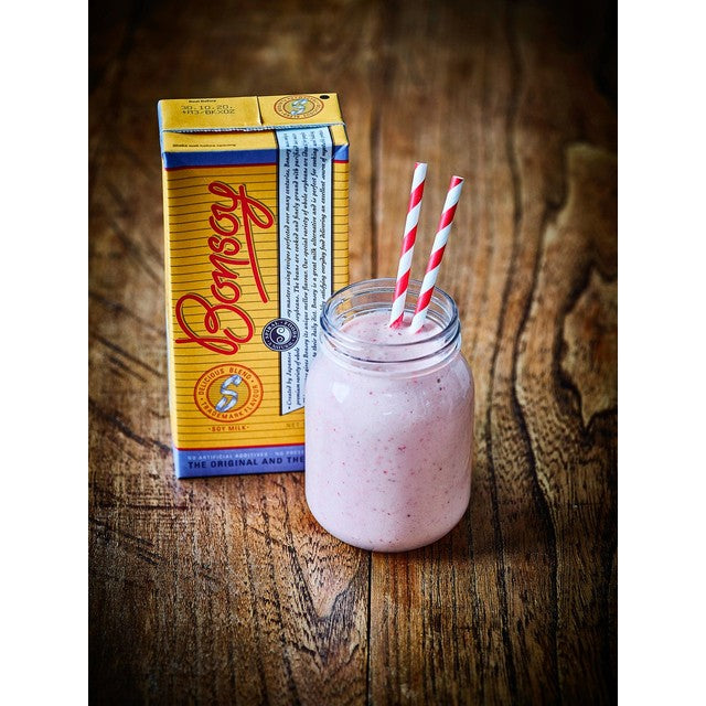 Bonsoy soya milk sweetened 1L - British product