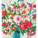 Woodmansterne flower bouquet blank card pack 14.6x13.0cm - British product