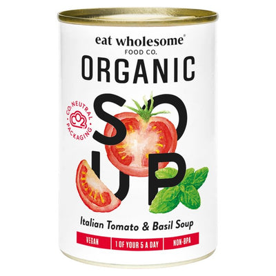 M&S Eat Wholesome Organic Italian Tomato & Basil Soup 400g- Buy online at McGrocer
