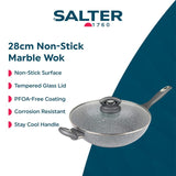 UP Global Products Salter Marblestone Grey wok 28cm (British brand)