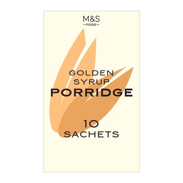 M&S golden syrup porridge sachets 10 pack, UK version