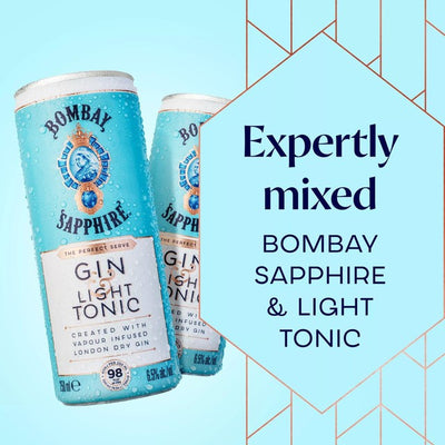 Bombay Sapphire Gin & Light Tonic - Britisk Gin Mixer Online - McGrocer