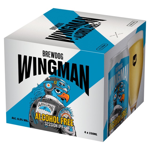 BrewDog Wingman alcohol free beer 4 x 330ml (British brand)
