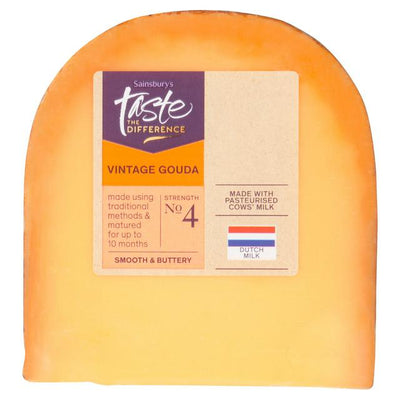 Sainsburys Sainsburys Vintage Gouda Cheese Taste the Difference 180g- Buy online at McGrocer