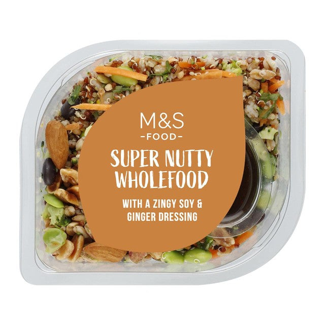 M&S Super Nutty Wholefood Salad 200g, imported from the UK