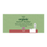 M&S organic British mature cheddar cheese 350g, imported from the UK