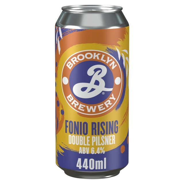 Brooklyn double pilsner Fonio Rising beer (British brand)