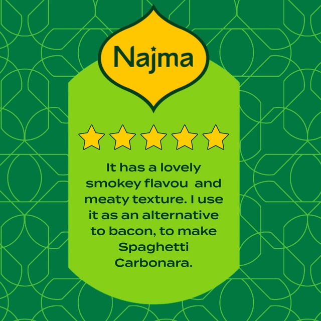 Najma smoked turkey rashers 130g, imported from the UK