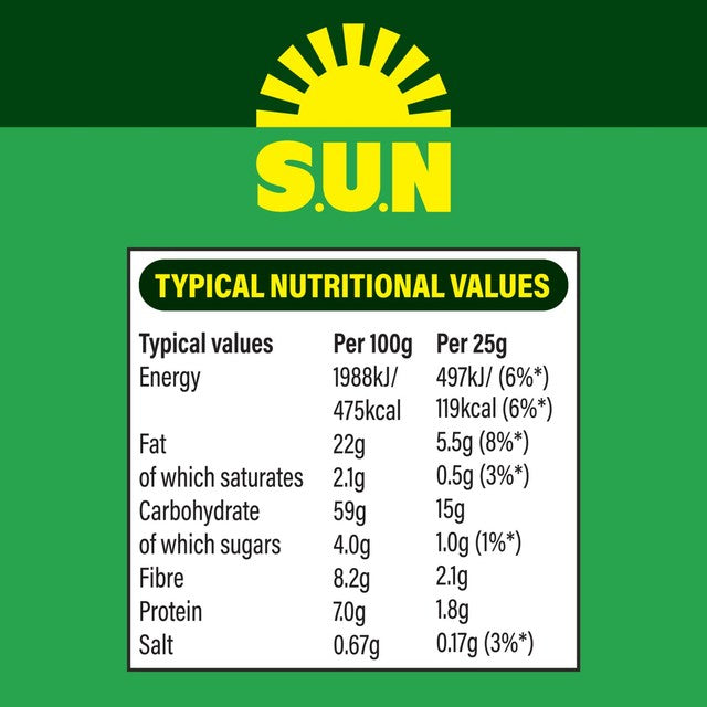 SunBites sour cream black pepper multipack snacks 6x25g (British brand)
