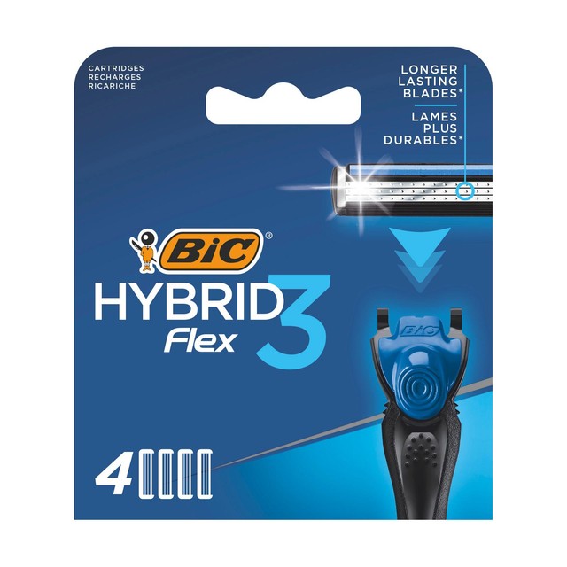 BIC Hybrid 3 razor blades 4-pack - British product