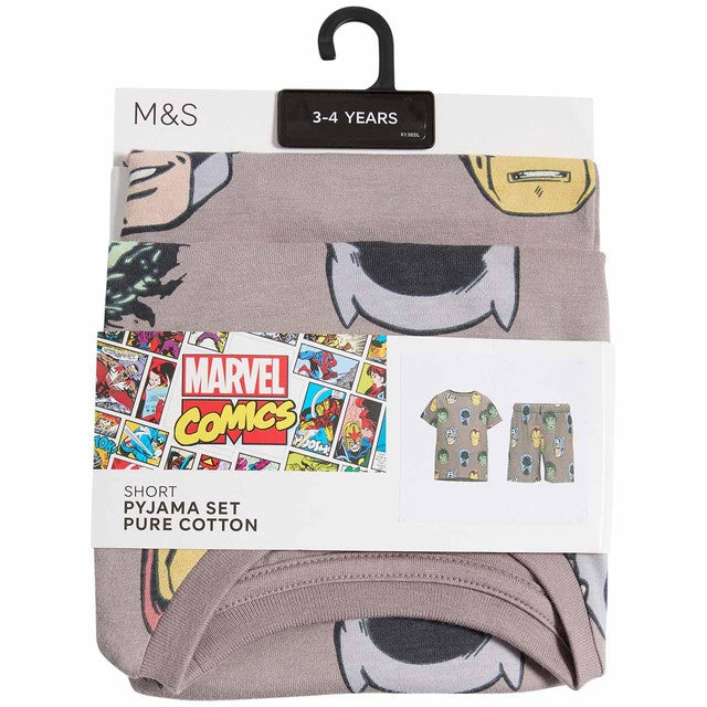 M&S Marvel pyjamas brown 7-8 years, imported from the UK