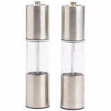 M&S Stainless Steel Salt and Pepper Mills, imported from the UK
