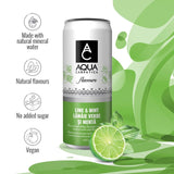 Aqua Carpatica lime & mint sparkling flavoured water 4 x 330ml - British product