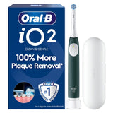 Oral-B iO2 forest green electric toothbrush imported from the UK