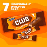 Mcvitie's Club Orange biscuit bars multipack, imported from the UK