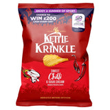 Kettle Chips sweet chilli sour cream krinkle crisps, imported from the UK