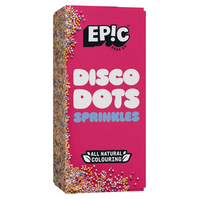 Epic Disco Dots cake sprinkles, imported from the UK