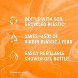 Radox Feel Revived Mood Boosting Shower Gel 225ml, imported from the UK