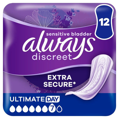 M&S Always Discreet Incontinence Pads Ultimate Day 12 Pack - اشترِ عبر الإنترنت من McGrocer