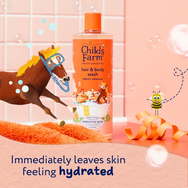 Childs Farm hair and body wash sweet orange 500ml (British brand)