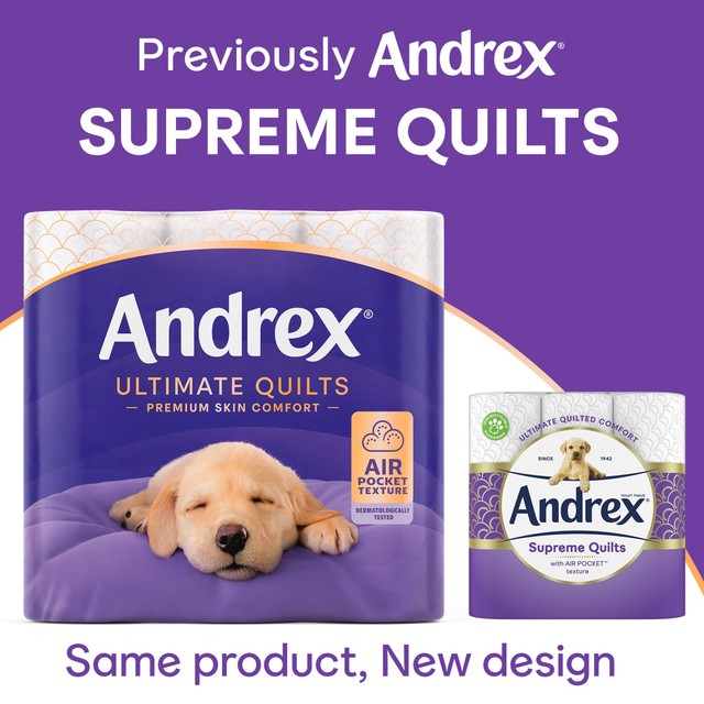 Andrex Ultimate Quilts toilet roll 4 rolls - British product