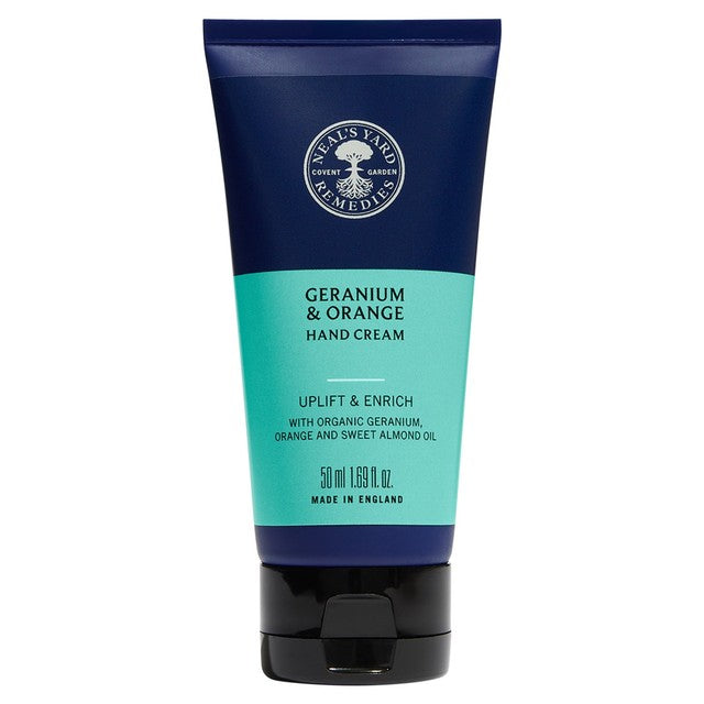 Neal's Yard Remedies Geranium & Orange hand cream 50ml, imported from the UK