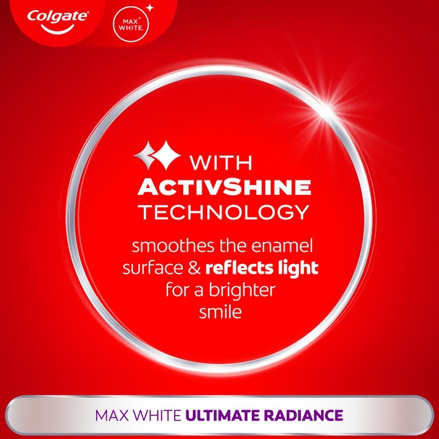Colgate Max White Ultimate Radiance whitening toothpaste mint 75ml - British product