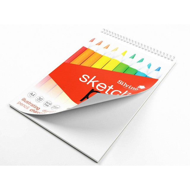 Silvine A4 twin wire sketch pad (British brand)