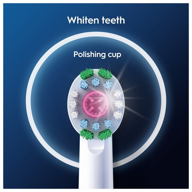 Oral-B 3D White toothbrush heads 4-Pack, imported from the UK