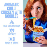 Kitchen Joy Spicy Sesame Chicken frozen noodle meal 320g, UK version
