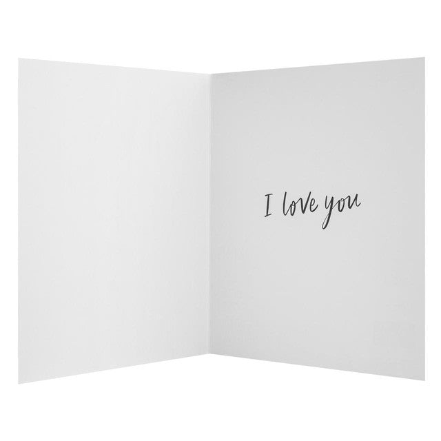 M&S Happy Anniversary Card with Gold Foil 15cm, imported from the UK