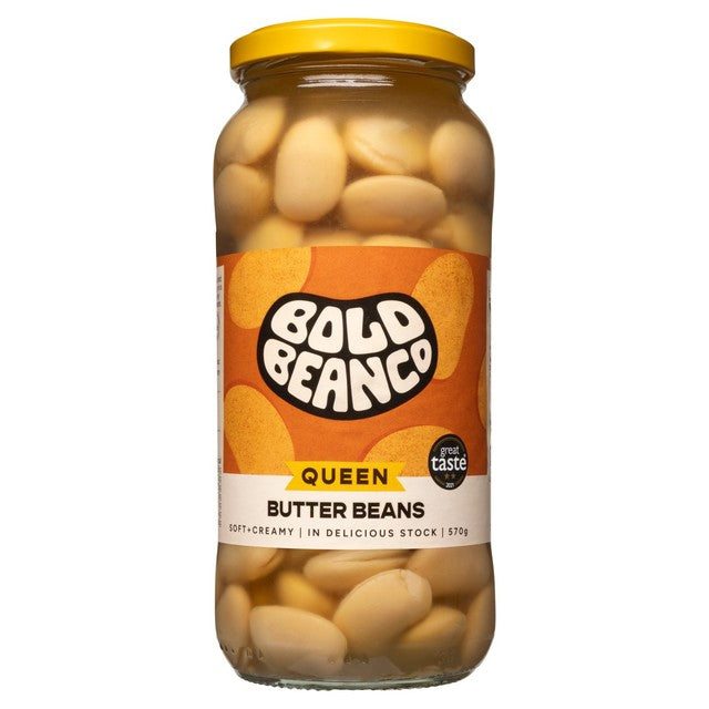 Bold Bean Co Queen Butter Beans jarred legumes 570g - British product