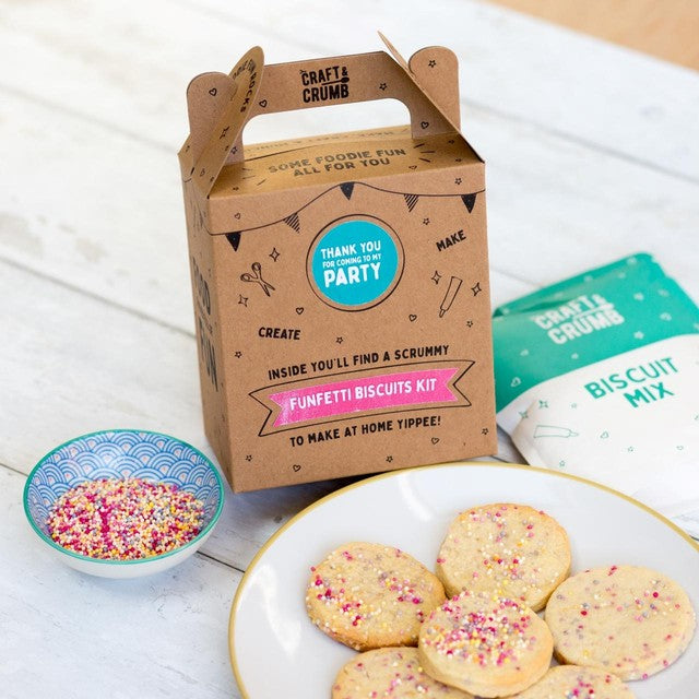 Craft & Crumb Funfetti biscuit kit 6 pack - British product