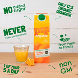 Pip Organic Valencia orange juice 1L, imported from the UK