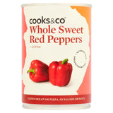 Cooks & Co sweet red peppers in brine 390g - British product