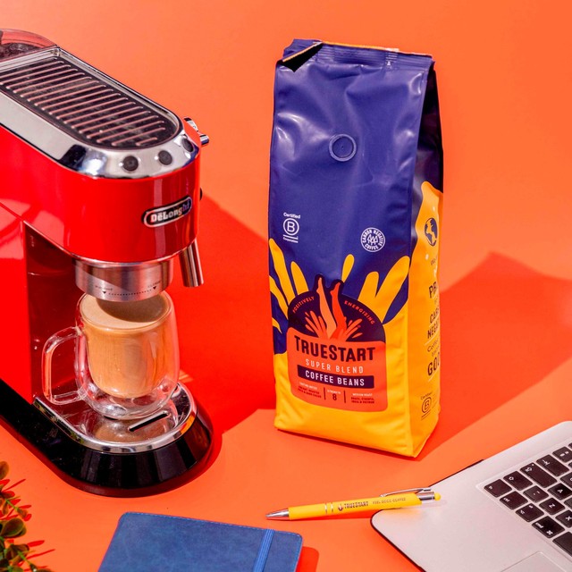 True Start Super Blend coffee beans 1kg (British brand)