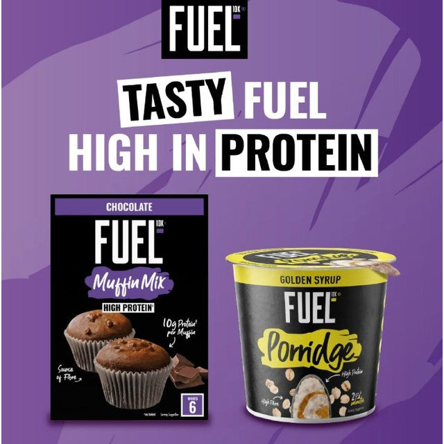 Fuel10K chocolate muffin mix high protein, imported from the UK