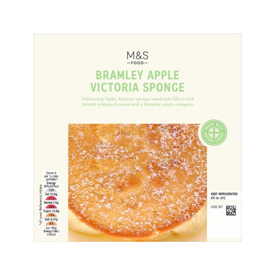 M&S Bramley Apple Victoria Sponge Sandwich Cake 430g