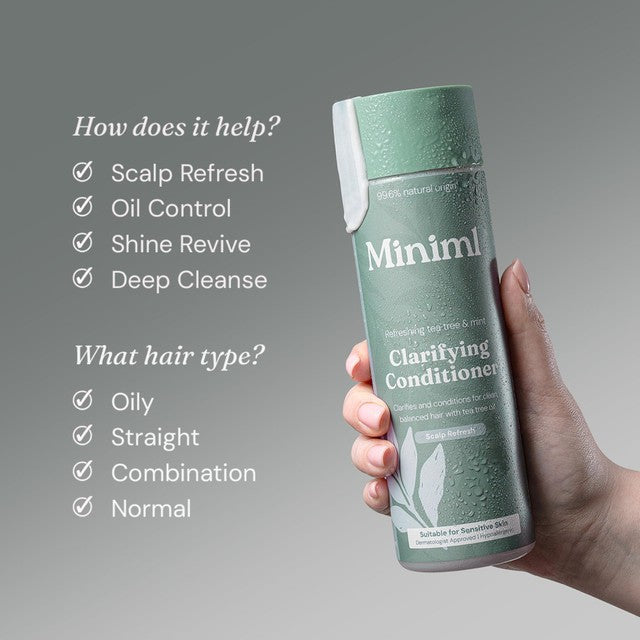 Miniml clarifying shampoo tea tree and mint (British brand)