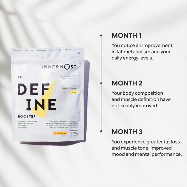 Innermost Define Booster energy supplement 120g, UK version