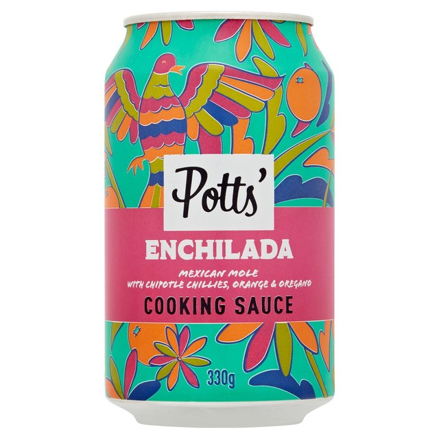 Potts Mexican Mole Enchilada Sauce in a can, UK version