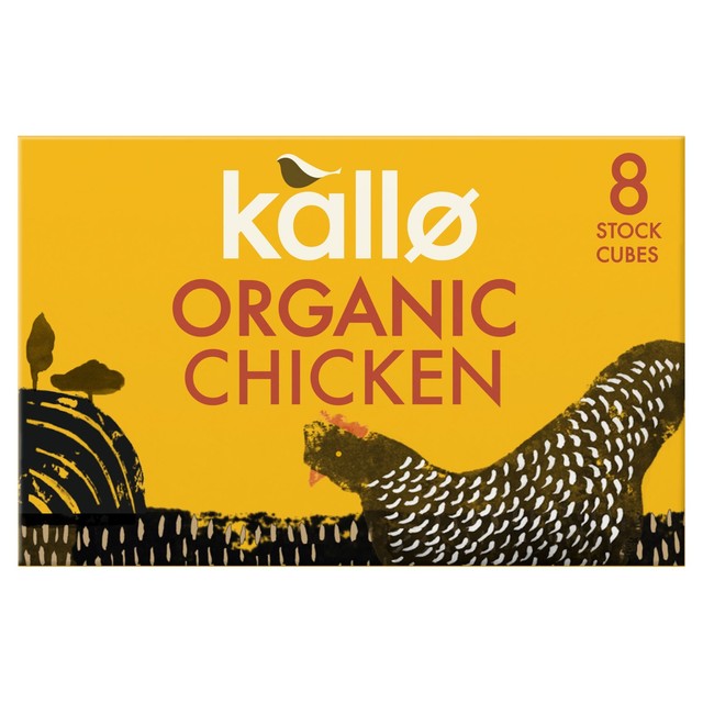 Kallo organic chicken stock cubes 8 x 11g, UK version