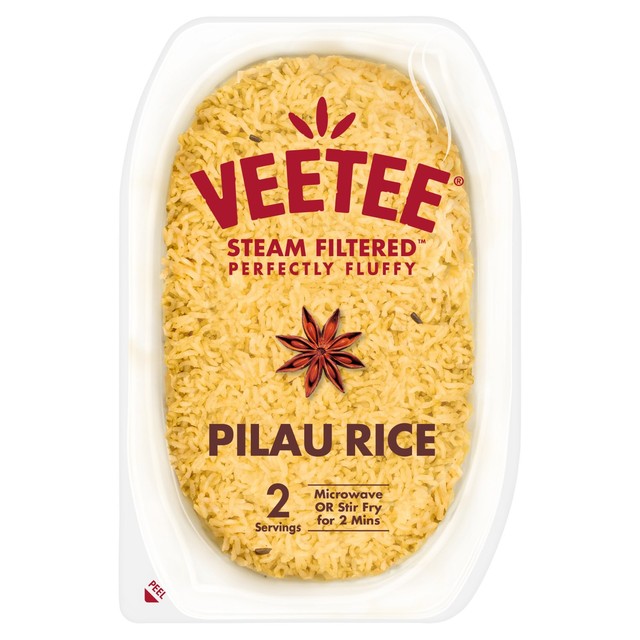 Veetee Pilau Rice Microwave Tray 280g (British brand)