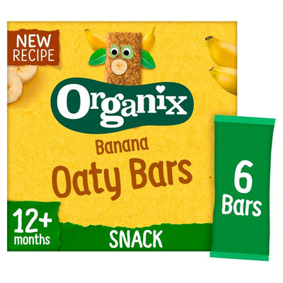 M&S Organix Banana Soft Oaty Bars Toddler Snacks 6 x 23g- Buy online at McGrocer