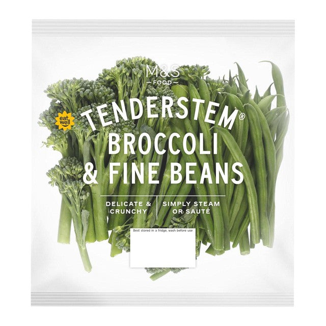 M&S Tenderstem Broccoli and Fine Beans 400g, imported from the UK