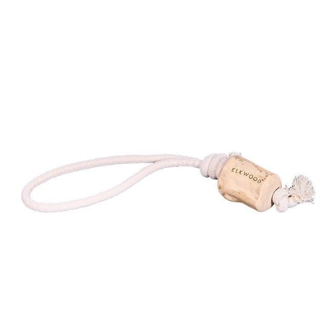 Elkwood coffee wood rope dog toy - British product
